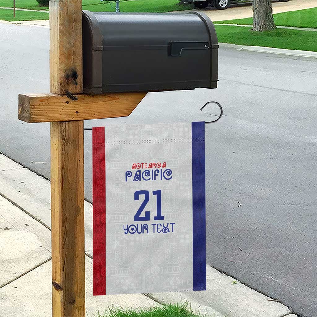 New Zealand Rugby Pacific Personalised Garden Flag Maori Style Tribal Tapa Pattern