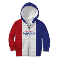 New Zealand Rugby Pacific Personalised Kid Hoodie Maori Style Tribal Tapa Pattern
