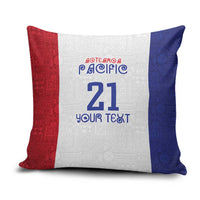 New Zealand Rugby Pacific Personalised Pillow Cover Maori Style Tribal Tapa Pattern - Polynesian Pride