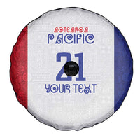 New Zealand Rugby Pacific Personalised Spare Tire Cover Maori Style Tribal Tapa Pattern