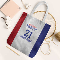 New Zealand Rugby Pacific Personalised Tote Bag Maori Style Tribal Tapa Pattern - Polynesian Pride