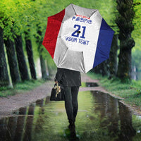 New Zealand Rugby Pacific Personalised Umbrella Maori Style Tribal Tapa Pattern - Polynesian Pride