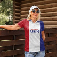 New Zealand Rugby Pacific Personalised Women Polo Shirt Maori Style Tribal Tapa Pattern