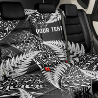 New Zealand Rugby Pacific Personalised Back Car Seat Cover All Black Maori Pasifika Fern Pattern