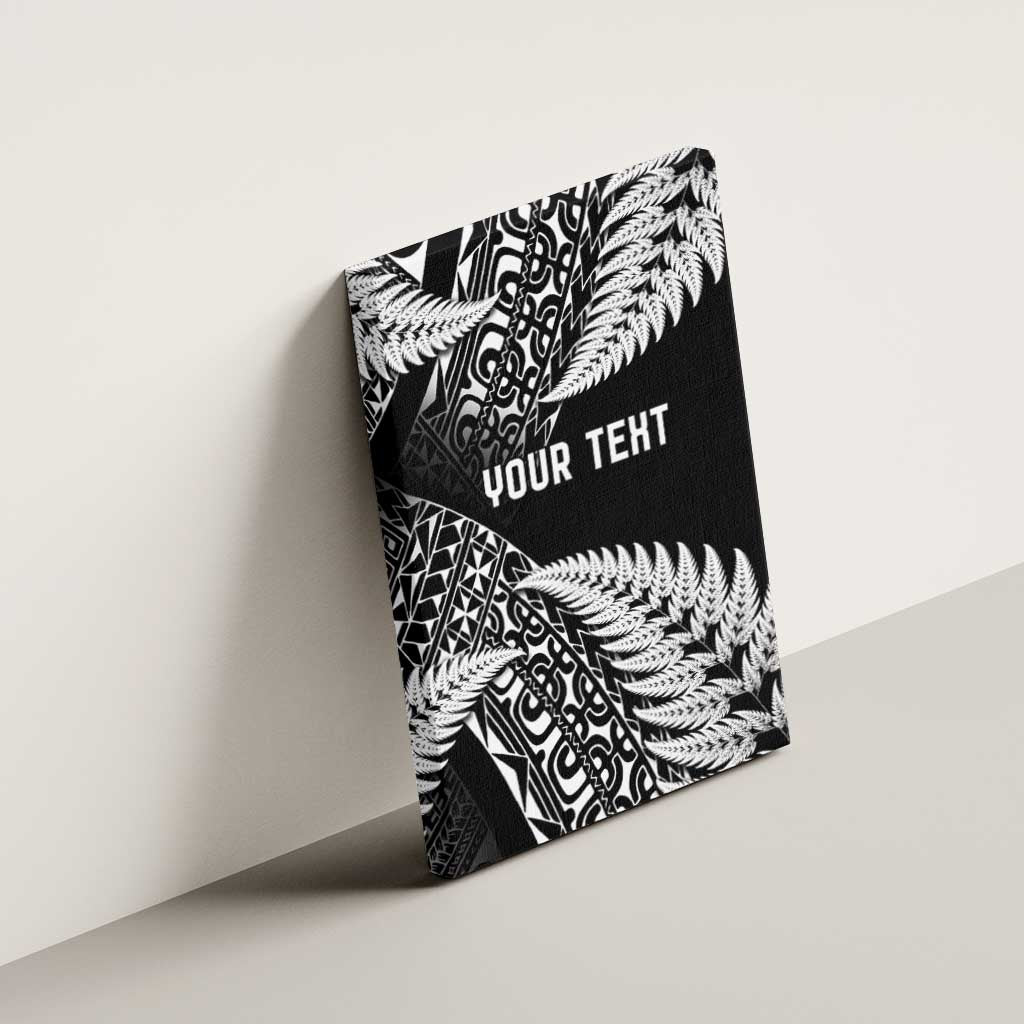 New Zealand Rugby Pacific Personalised Canvas Wall Art All Black Maori Pasifika Fern Pattern