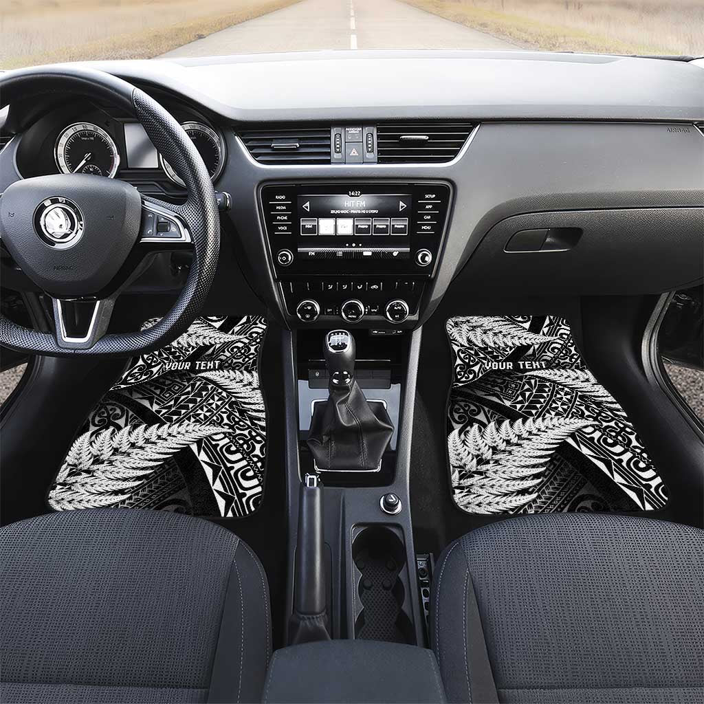 New Zealand Rugby Pacific Personalised Car Mats All Black Maori Pasifika Fern Pattern