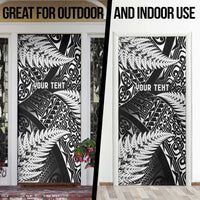 New Zealand Rugby Pacific Personalised Door Cover All Black Maori Pasifika Fern Pattern - Polynesian Pride