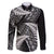 New Zealand Rugby Pacific Personalised Family Matching Off The Shoulder Long Sleeve Dress and Hawaiian Shirt All Black Maori Pasifika Fern Pattern
