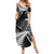 New Zealand Rugby Pacific Personalised Family Matching Summer Maxi Dress and Hawaiian Shirt All Black Maori Pasifika Fern Pattern