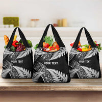 New Zealand Rugby Pacific Personalised Grocery Bag All Black Maori Pasifika Fern Pattern