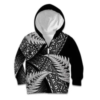 New Zealand Rugby Pacific Personalised Kid Hoodie All Black Maori Pasifika Fern Pattern