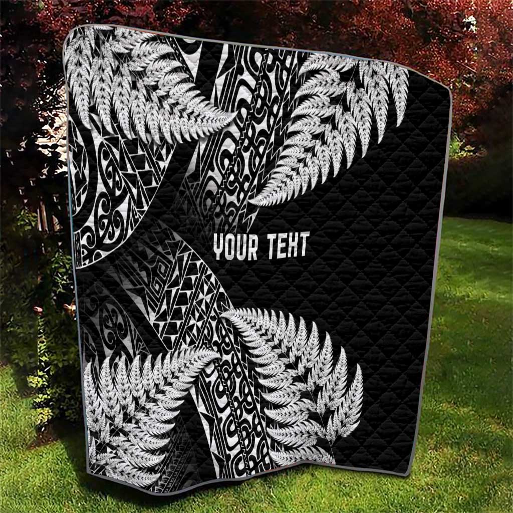 New Zealand Rugby Pacific Personalised Quilt All Black Maori Pasifika Fern Pattern