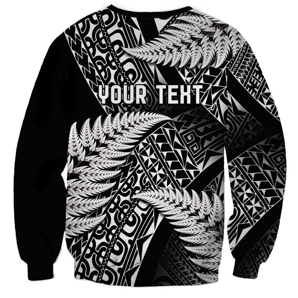 New Zealand Rugby Pacific Personalised Sweatshirt All Black Maori Pasifika Fern Pattern
