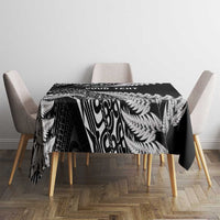 New Zealand Rugby Pacific Personalised Tablecloth All Black Maori Pasifika Fern Pattern
