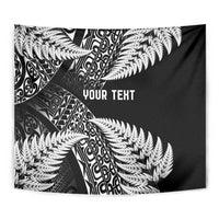 New Zealand Rugby Pacific Personalised Tapestry All Black Maori Pasifika Fern Pattern