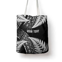 New Zealand Rugby Pacific Personalised Tote Bag All Black Maori Pasifika Fern Pattern - Polynesian Pride