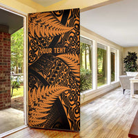 New Zealand Rugby Pacific Personalised Door Cover All Gold Maori Pasifika Fern Pattern - Polynesian Pride