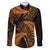 New Zealand Rugby Pacific Personalised Family Matching Short Sleeve Bodycon Dress and Hawaiian Shirt All Gold Maori Pasifika Fern Pattern