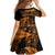 New Zealand Rugby Pacific Personalised Family Matching Summer Maxi Dress and Hawaiian Shirt All Gold Maori Pasifika Fern Pattern