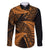 New Zealand Rugby Pacific Personalised Family Matching Summer Maxi Dress and Hawaiian Shirt All Gold Maori Pasifika Fern Pattern