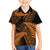 New Zealand Rugby Pacific Personalised Family Matching Summer Maxi Dress and Hawaiian Shirt All Gold Maori Pasifika Fern Pattern