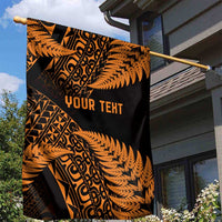 New Zealand Rugby Pacific Personalised Garden Flag All Gold Maori Pasifika Fern Pattern