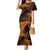 New Zealand Rugby Pacific Personalised Mermaid Dress All Gold Maori Pasifika Fern Pattern