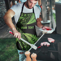 New Zealand Rugby Pacific Personalised Apron All Lime Maori Pasifika Fern Pattern - Polynesian Pride