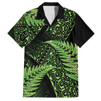 New Zealand Rugby Pacific Personalised Family Matching Short Sleeve Bodycon Dress and Hawaiian Shirt All Lime Maori Pasifika Fern Pattern