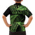 New Zealand Rugby Pacific Personalised Family Matching Summer Maxi Dress and Hawaiian Shirt All Lime Maori Pasifika Fern Pattern
