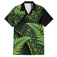 New Zealand Rugby Pacific Personalised Family Matching Summer Maxi Dress and Hawaiian Shirt All Lime Maori Pasifika Fern Pattern