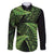 New Zealand Rugby Pacific Personalised Family Matching Summer Maxi Dress and Hawaiian Shirt All Lime Maori Pasifika Fern Pattern