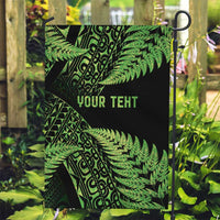 New Zealand Rugby Pacific Personalised Garden Flag All Lime Maori Pasifika Fern Pattern