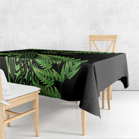 New Zealand Rugby Pacific Personalised Tablecloth All Lime Maori Pasifika Fern Pattern