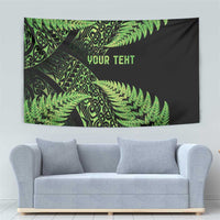 New Zealand Rugby Pacific Personalised Tapestry All Lime Maori Pasifika Fern Pattern
