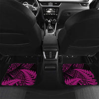 New Zealand Rugby Pacific Personalised Car Mats All Pink Maori Pasifika Fern Pattern