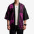 New Zealand Rugby Pacific Personalised Kimono All Pink Maori Pasifika Fern Pattern - Polynesian Pride