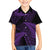 New Zealand Rugby Pacific Personalised Family Matching Summer Maxi Dress and Hawaiian Shirt All Purple Maori Pasifika Fern Pattern