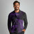New Zealand Rugby Pacific Personalised Long Sleeve Polo Shirt All Purple Maori Pasifika Fern Pattern