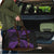 New Zealand Rugby Pacific Personalised Travel Bag All Purple Maori Pasifika Fern Pattern - Polynesian Pride