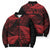 New Zealand Rugby Pacific Personalised Bomber Puffer Jacket All Red Maori Pasifika Fern Pattern - Polynesian Pride