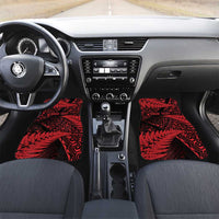 New Zealand Rugby Pacific Personalised Car Mats All Red Maori Pasifika Fern Pattern