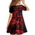New Zealand Rugby Pacific Personalised Family Matching Summer Maxi Dress and Hawaiian Shirt All Red Maori Pasifika Fern Pattern