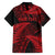 New Zealand Rugby Pacific Personalised Family Matching Summer Maxi Dress and Hawaiian Shirt All Red Maori Pasifika Fern Pattern