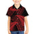 New Zealand Rugby Pacific Personalised Family Matching Summer Maxi Dress and Hawaiian Shirt All Red Maori Pasifika Fern Pattern