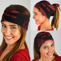 New Zealand Rugby Pacific Personalised Neck Gaiter All Red Maori Pasifika Fern Pattern - Polynesian Pride