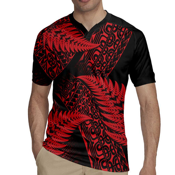 New Zealand Rugby Pacific Personalised Rugby Jersey All Red Maori ...