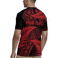 New Zealand Rugby Pacific Personalised Rugby Jersey All Red Maori Pasifika Fern Pattern