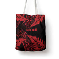 New Zealand Rugby Pacific Personalised Tote Bag All Red Maori Pasifika Fern Pattern - Polynesian Pride
