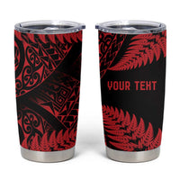 New Zealand Rugby Pacific Personalised Tumbler Cup All Red Maori Pasifika Fern Pattern